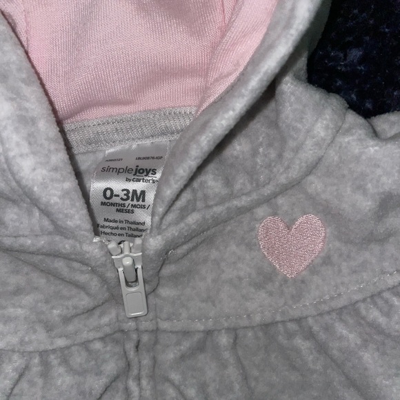 Baby Girl Jackets Bundle (3), Carter’s Simple Joy, Size 0-3 Months - Picture 3 of 11